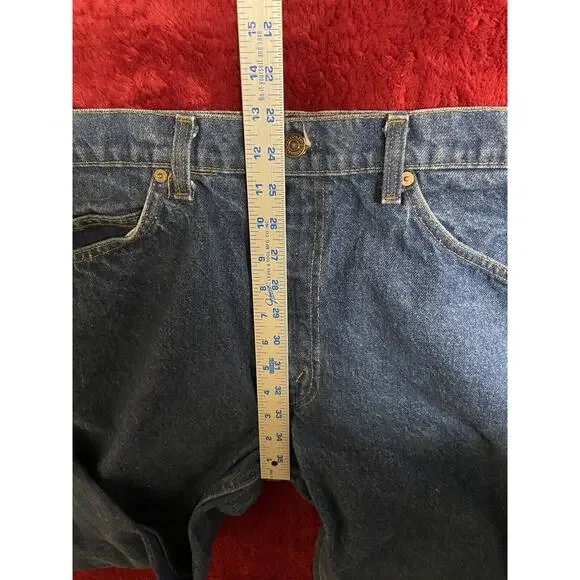 Vintage Levis 38x32 Orange Tab 20505-0217 Blue Denim Levis Zipper 80s